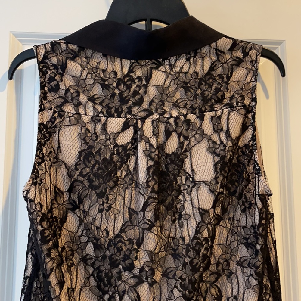 ALICE + OLIVIA Lace Collared Button Down Top - Picture 6 of 7